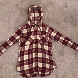 Flannel hoodie